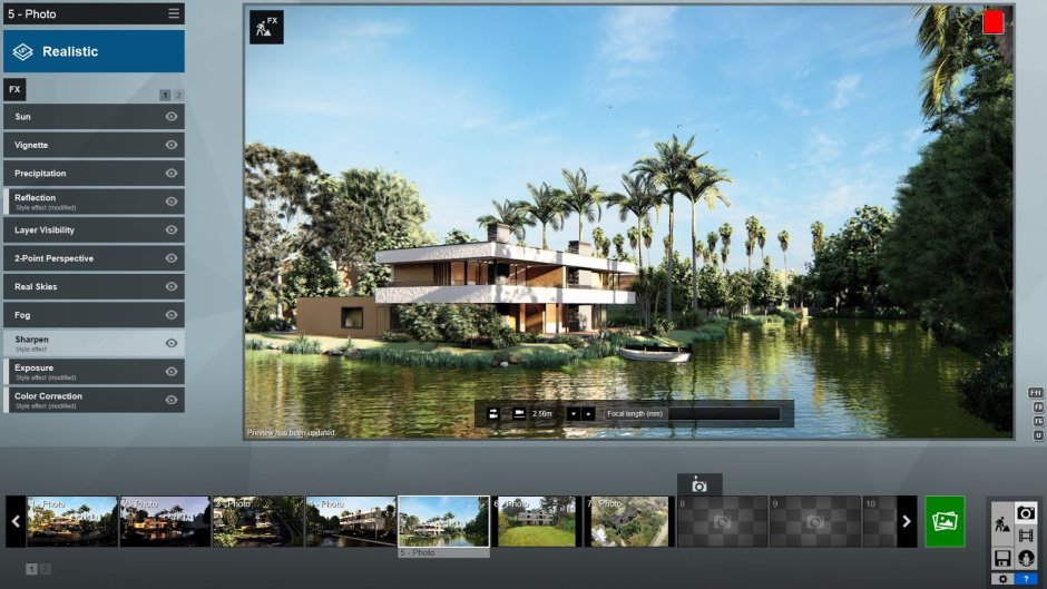 Реалистичная настройка в Люмион фильтров