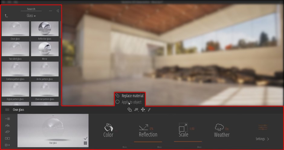 Twinmotion стекло материал