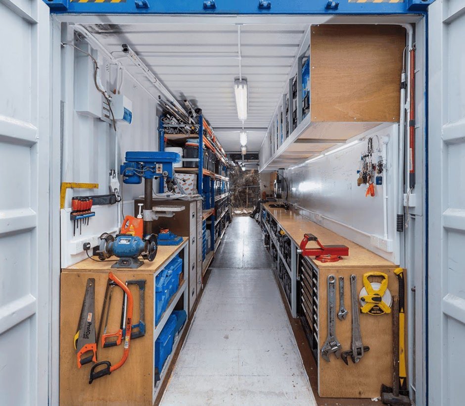 Мастерская в контейнере 20 футов