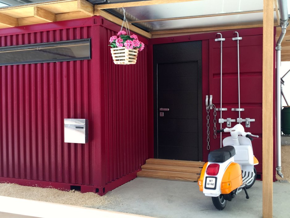 Отделка контейнера