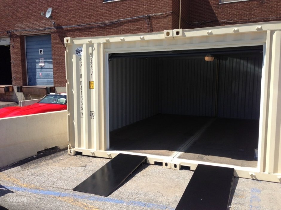 Гараж из 2 контейнеров 20 футов