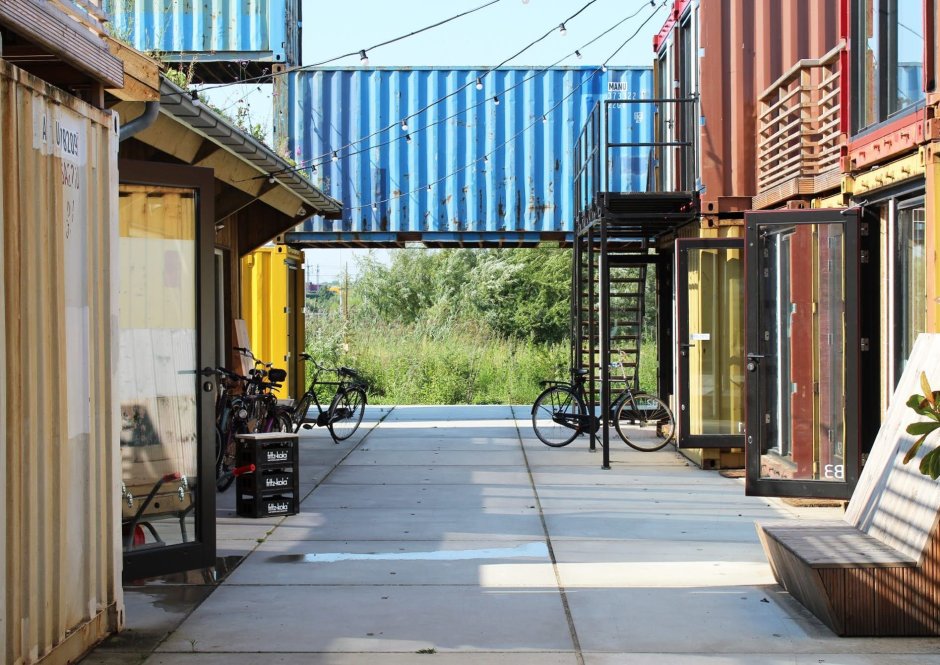 Контейнерный городок Лондон Великобритания