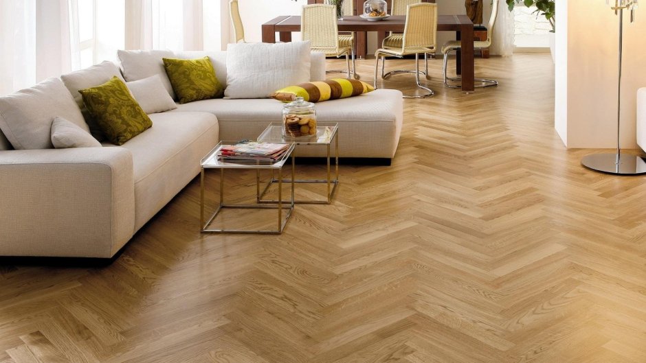 Инженерный паркет ёлочкой Panaget point de Hongrie дуб аутентик белый песчаник