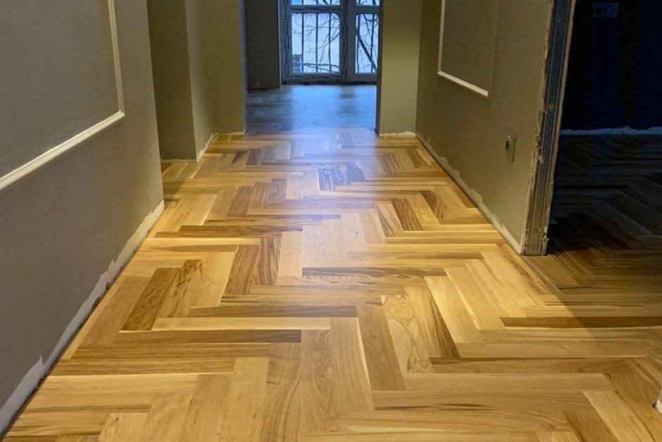 Ламинат по диагонали в интерьере