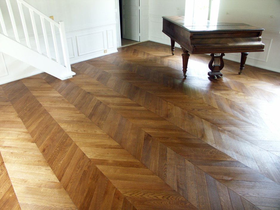 Паркет елочка французская ёлка дуб Милта (Brushed) 46879