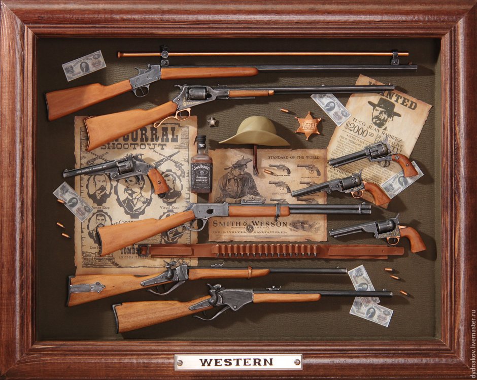 Панно с оружием на стену