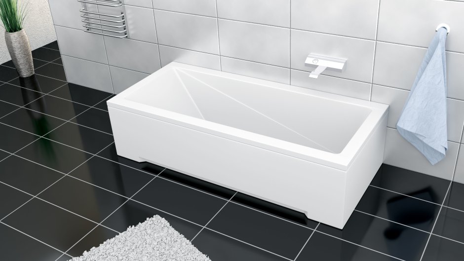 Акриловая ванна Besco Modern 130x70