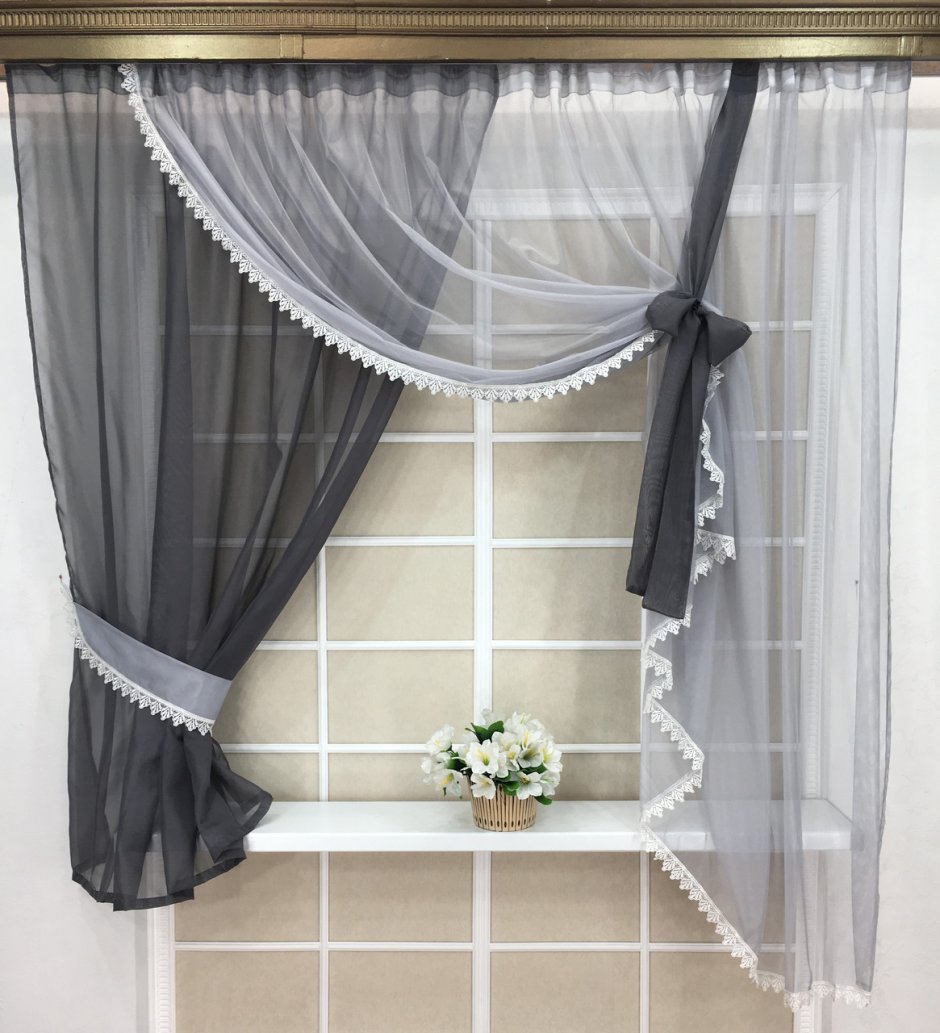 Занавески тюль на кухню