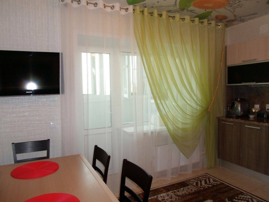 Тюль на кухню в хрущевку