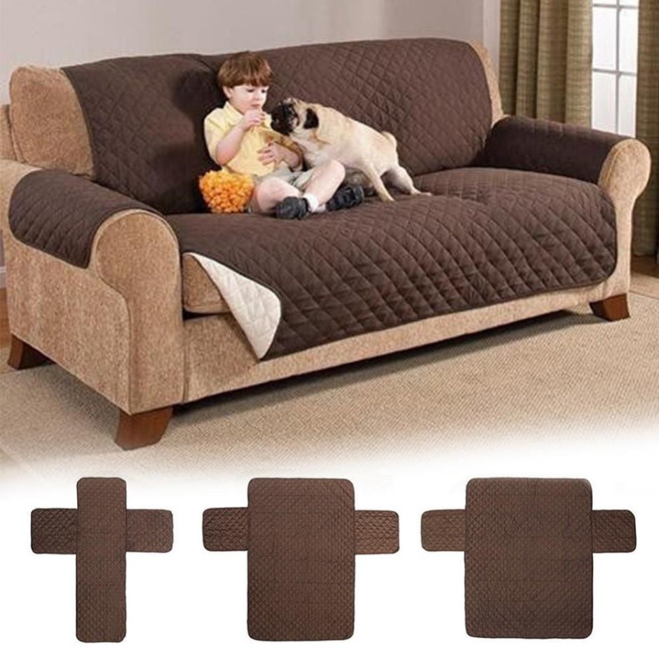 Накидка на диван с подушками