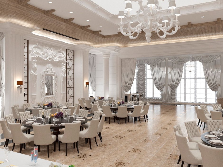 Красивые интерьеры ресторанов в классическом стиле