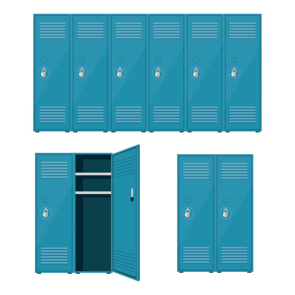 Шкафчики для школьников