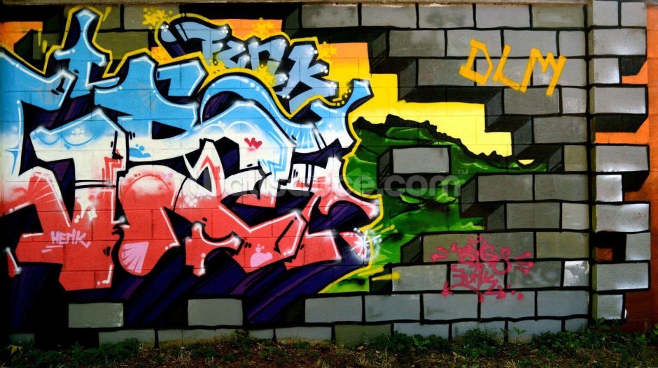 Граффити серое