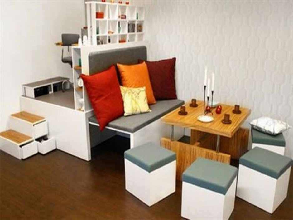 Трансформерная мебель в маленькой квартире