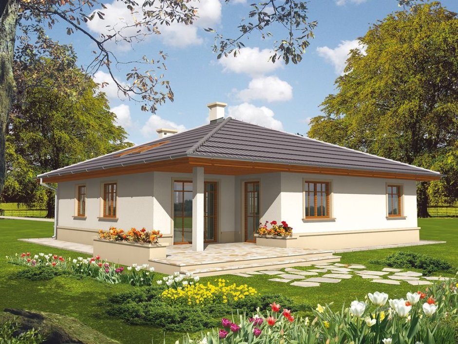 Польские проекты одноэтажных домов до 150 кв.м