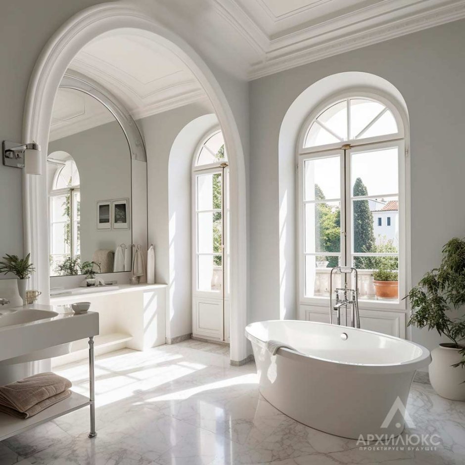 Необычный потолок в ванной