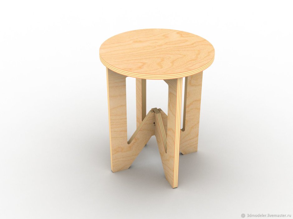 Круглый столик на высокой ножке