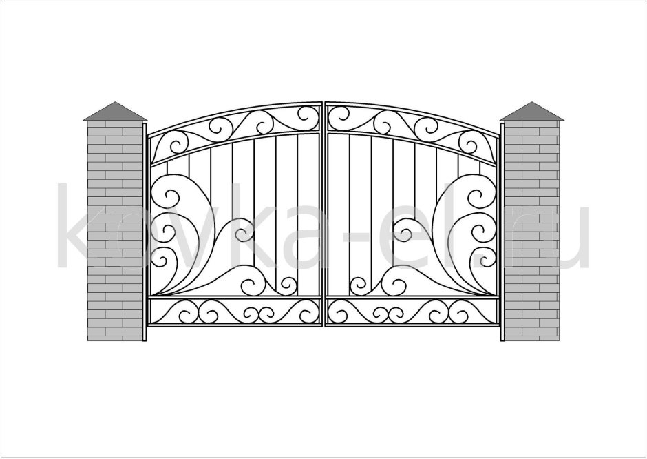 Эскизы кованых ворот