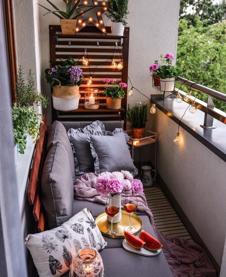 Балкон в стиле бохо