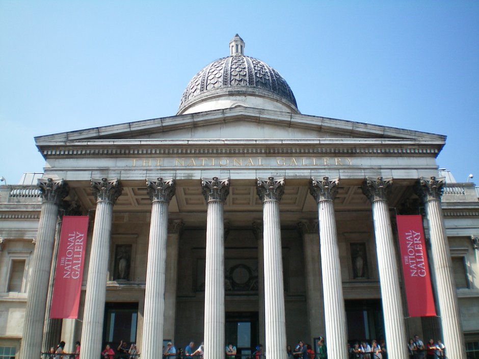 Национальная галерея Лондон таблички