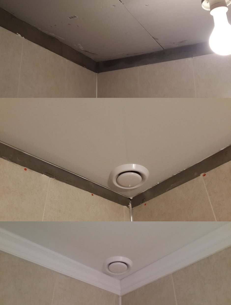 Щелевая решетка вентиляционная встроенная в натяжной потолок Slot
