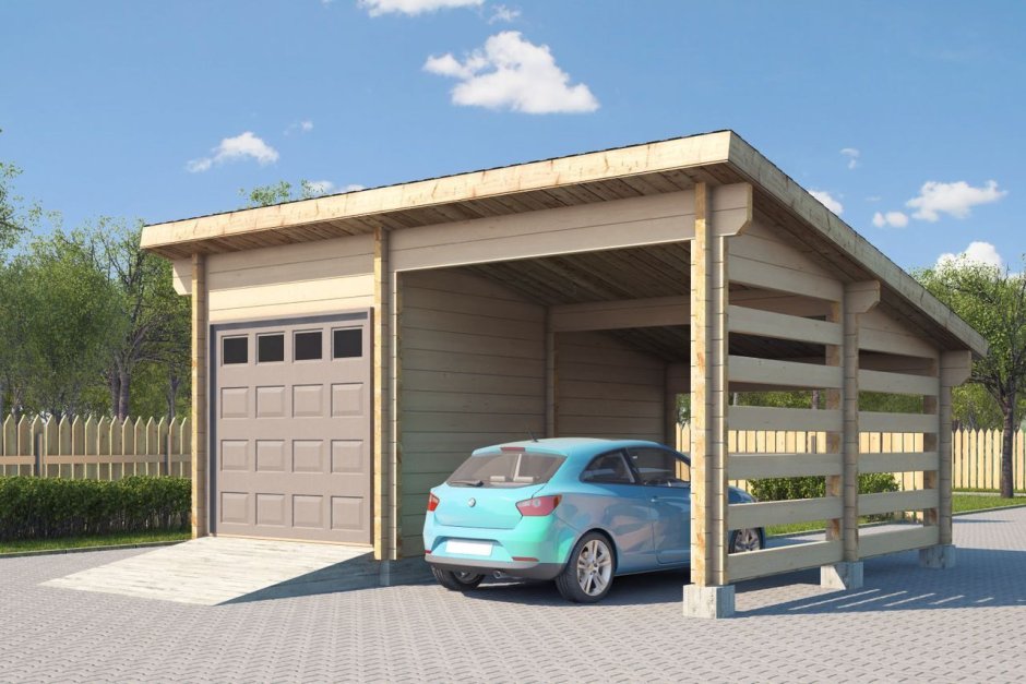 Навес на 1 машину CP-4060 Norgeshus