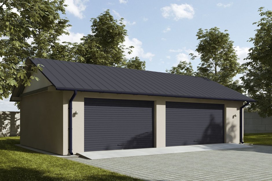 Сарай с навесом