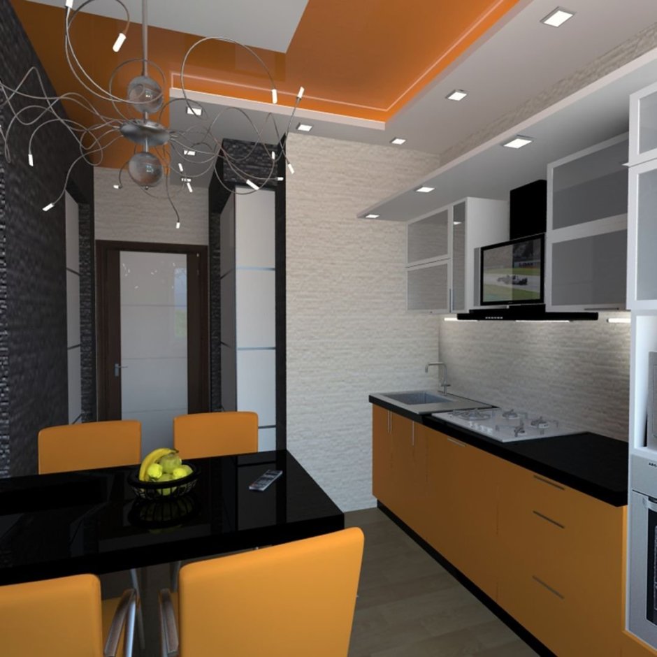 Кухонный интерьер хрущевка Минимализм