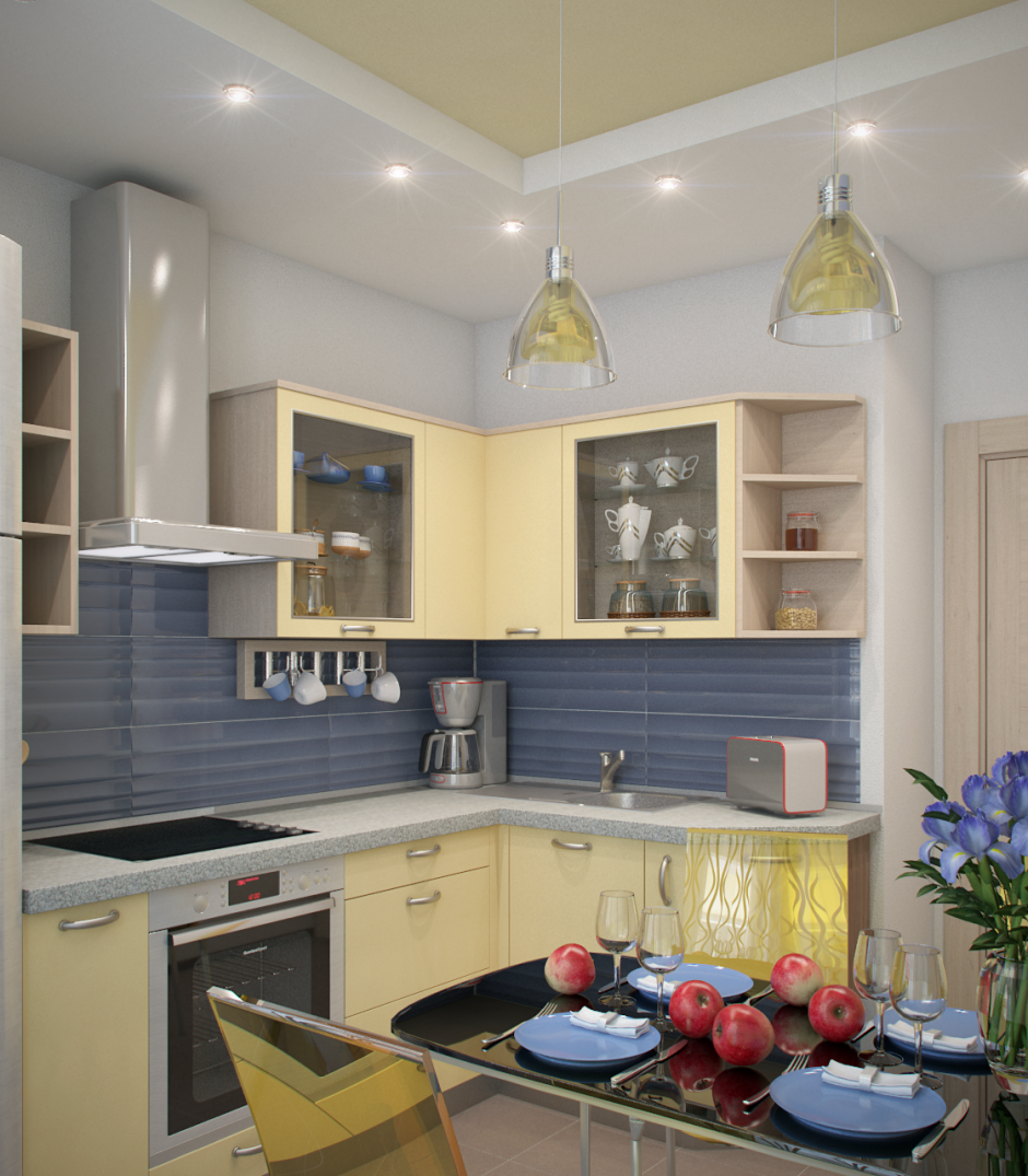 Дизайн маленькой кухни