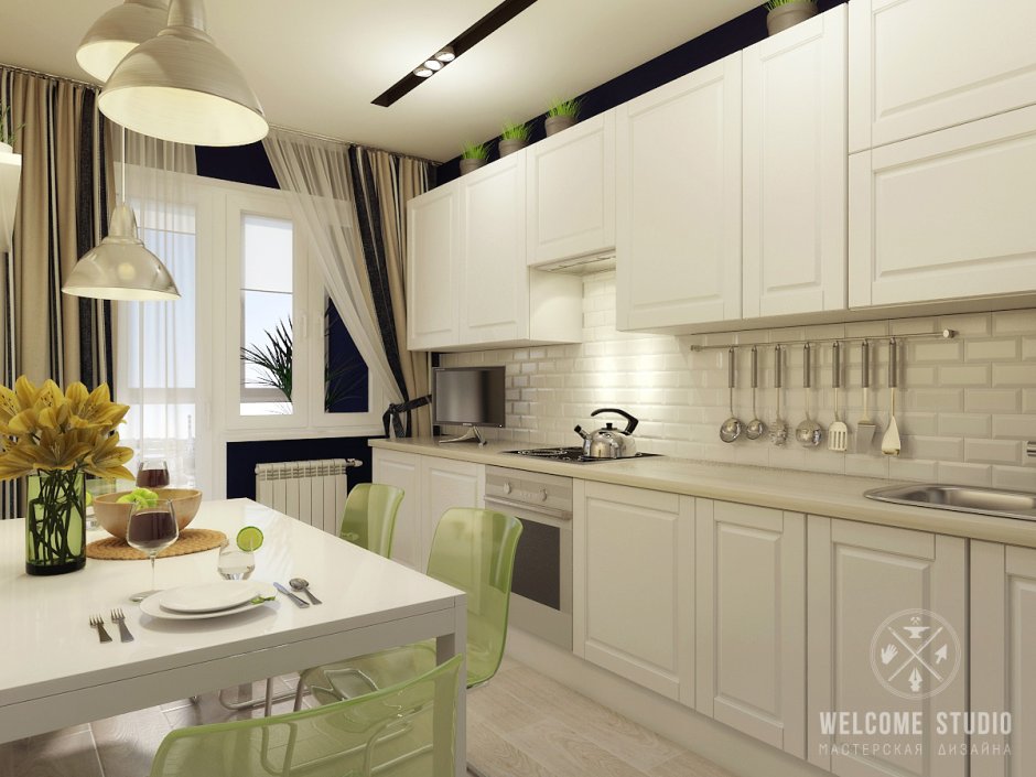 Кухни 9.7 кв м ленинградка