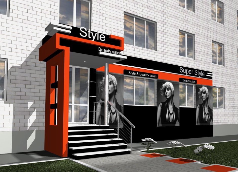 Клумба перед крыльцом