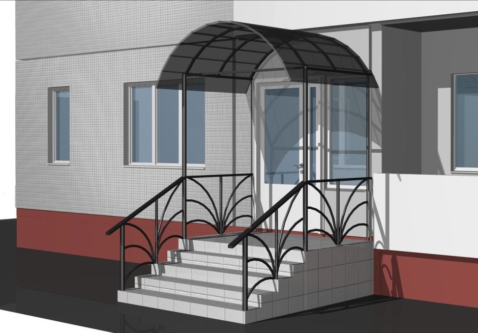 Входная группа фасад