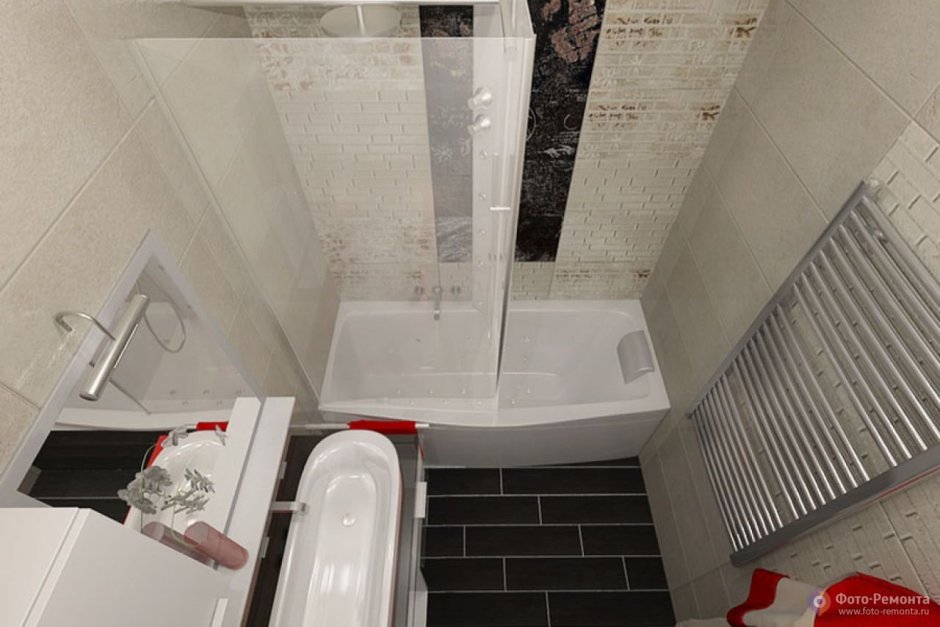 Дизайн ванной комнаты 150х170 в панельном доме