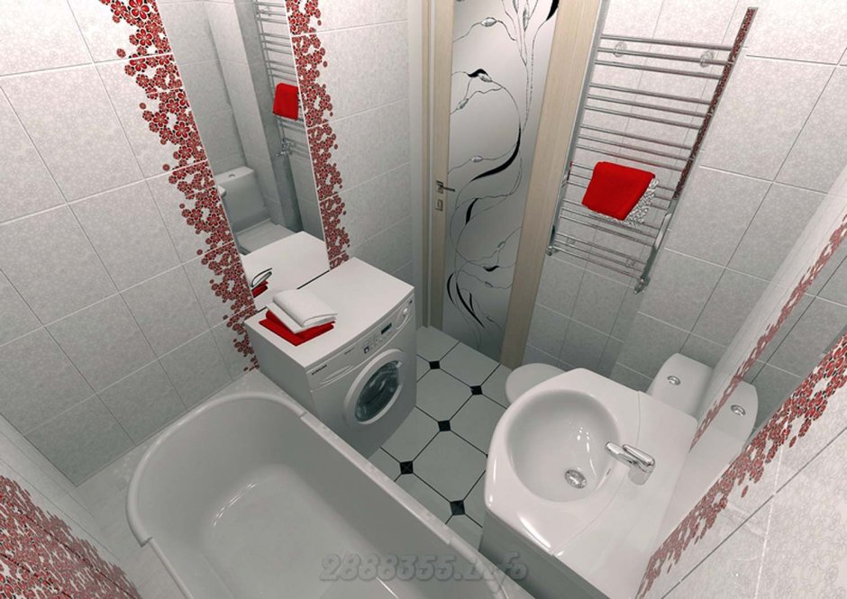 Ванная комната эконом вариант