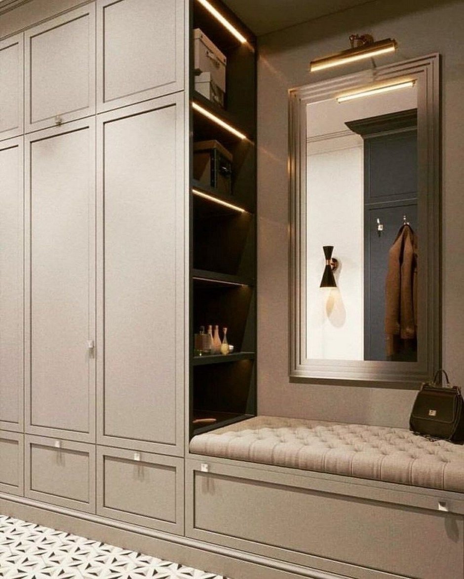 Встроенный шкаф в современном стиле