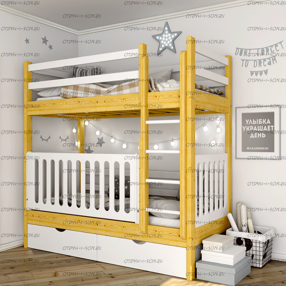 Двухъярусная кровать pro100