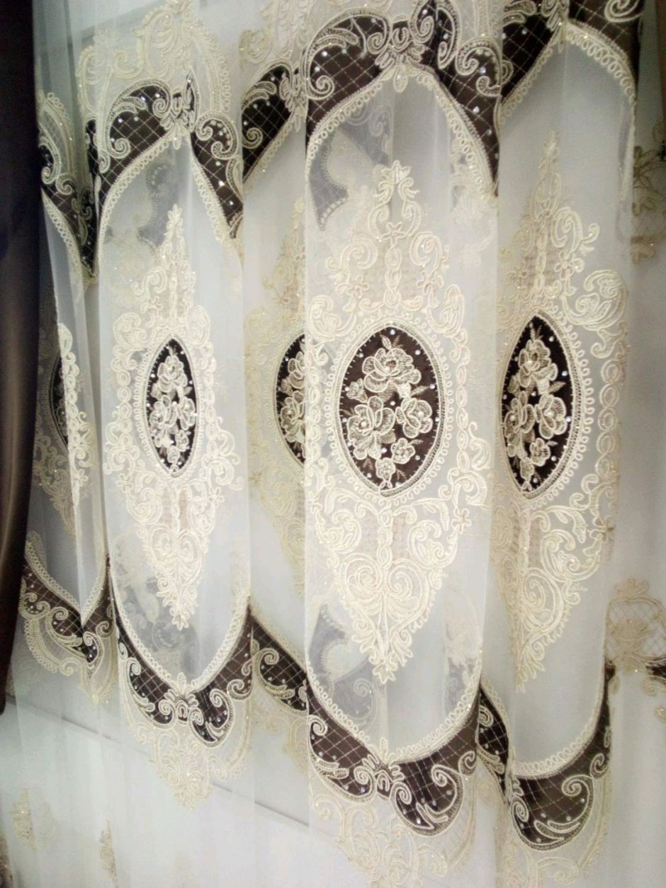 Тюль с бархатом