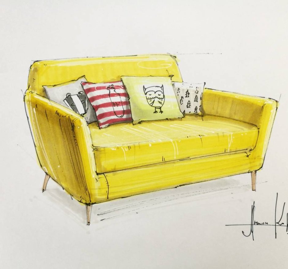 Бежевый диван