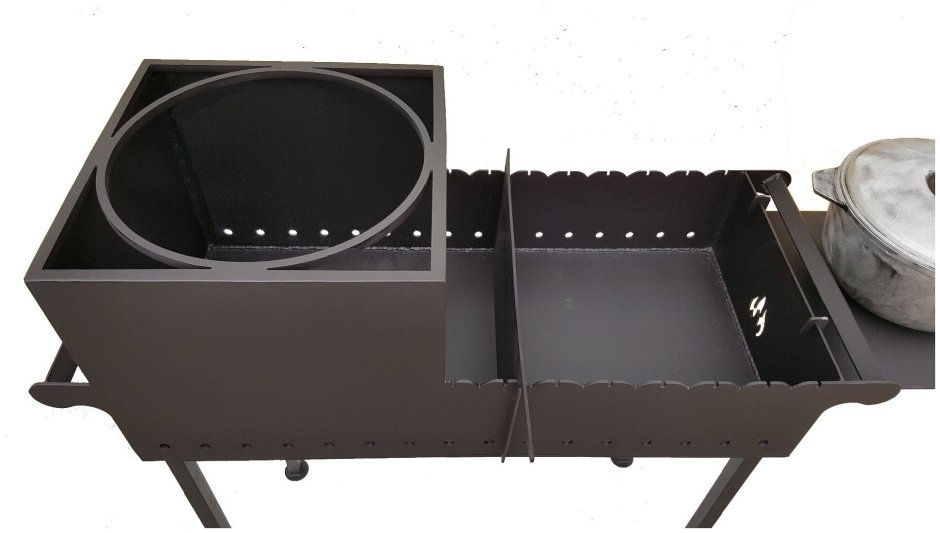 Мангал Витязь 2 с печкой под казан