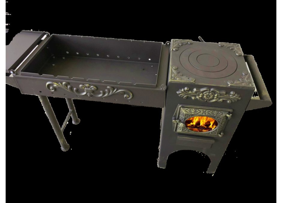 Мангал для казана и шашлыка