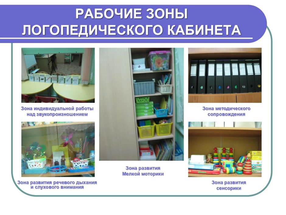 Строительные оборудование кабинета логопедии