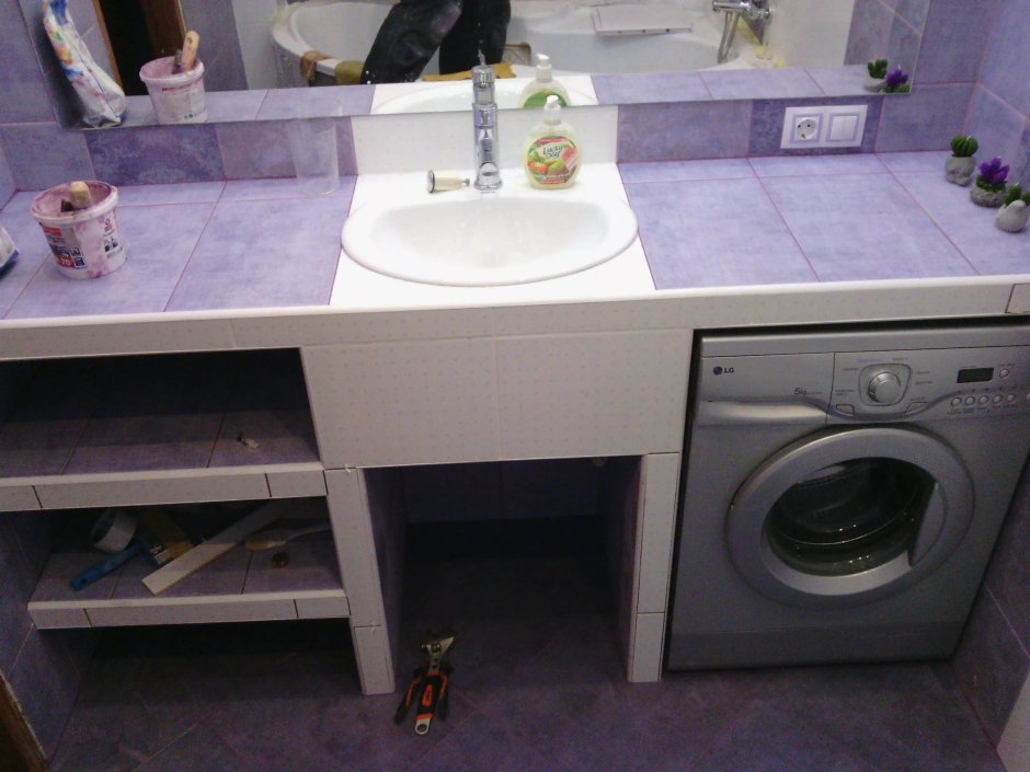 Ванные комнаты со стиральной машиной