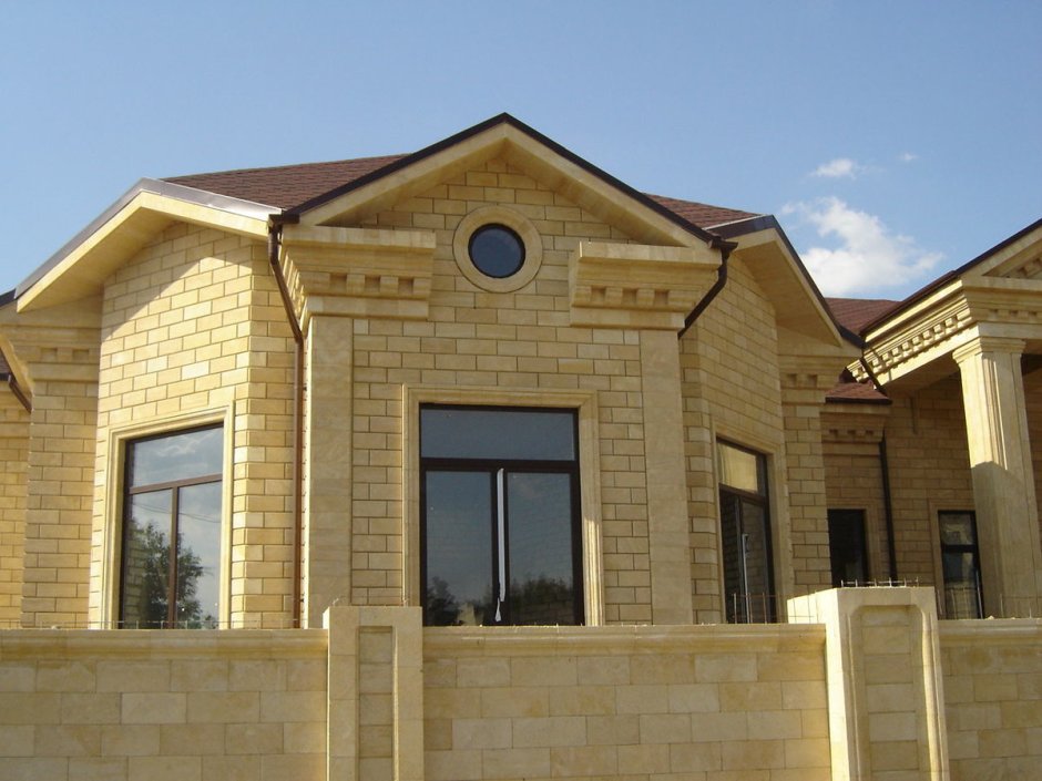 Дагестанский камень одноэтажный дом