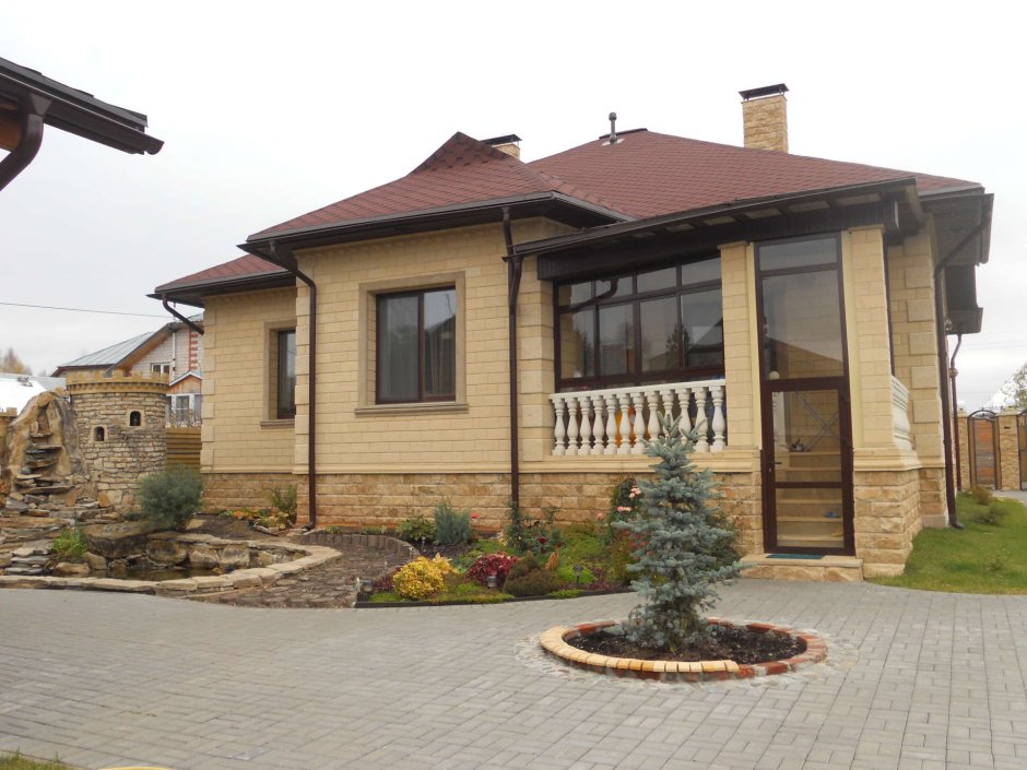 Дагестанский камень одноэтажный дом