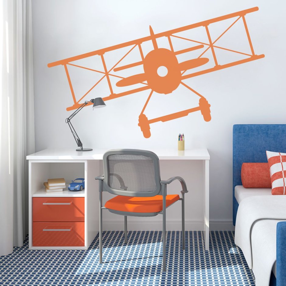 Детская комната для мальчика Самолетная тематика