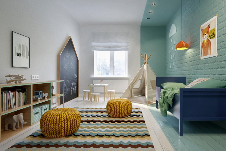 Детская комната для девочки в скандинавском стиле