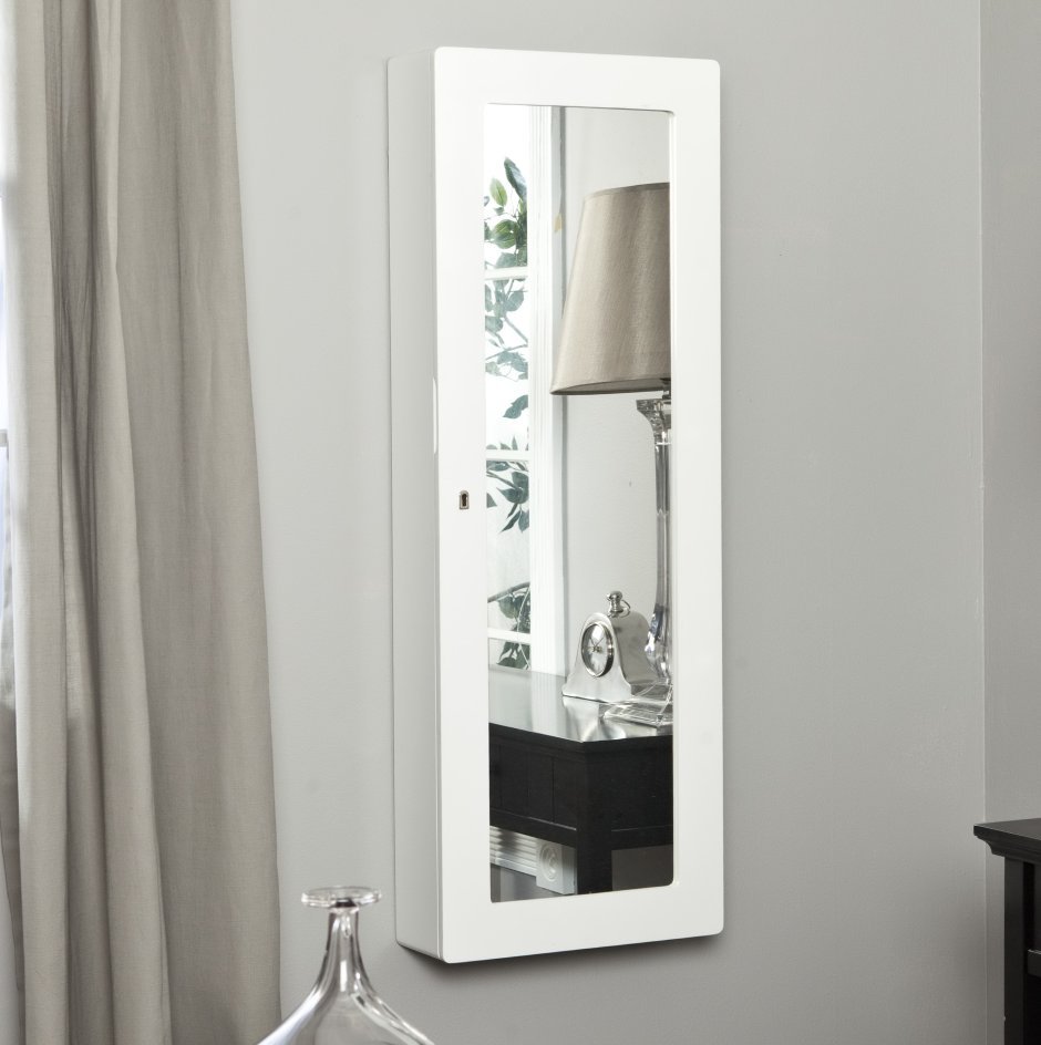 Навесной шкаф с зеркалом в прихожую