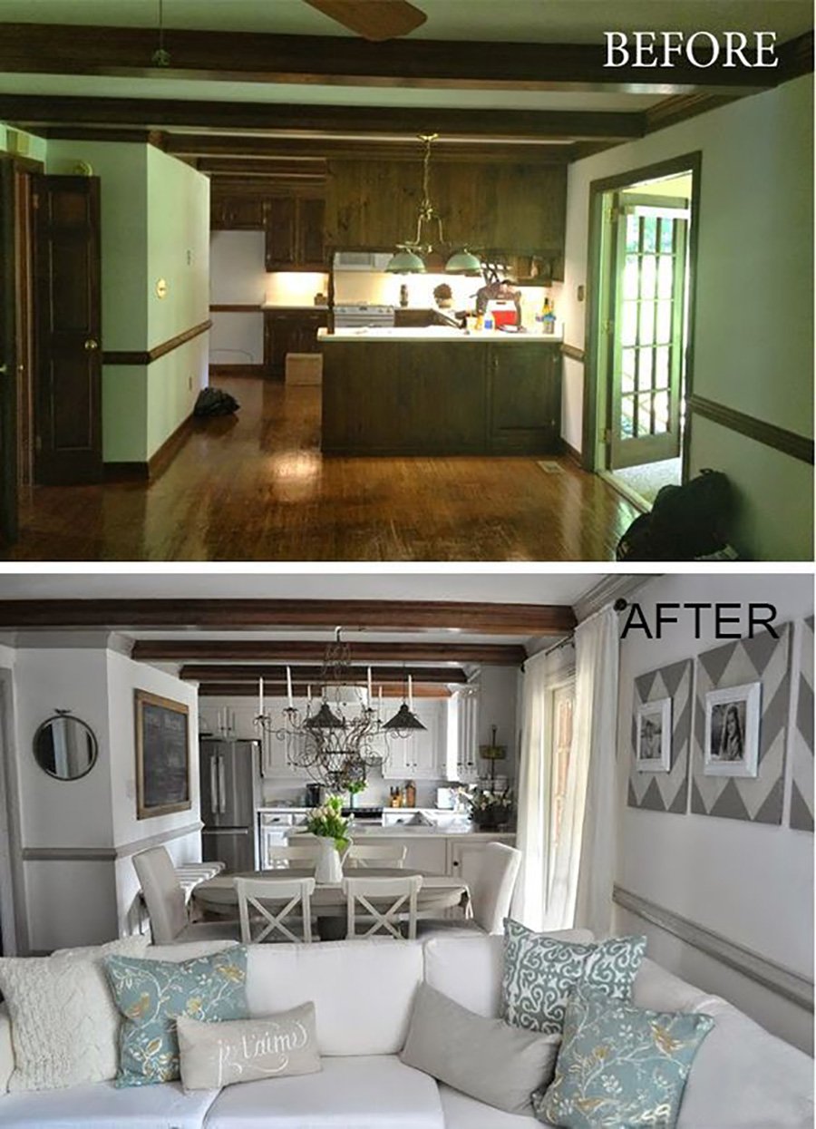 Комната до и после