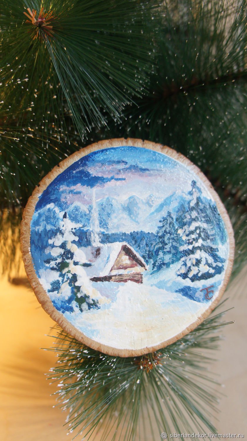 Спилы роспись зима