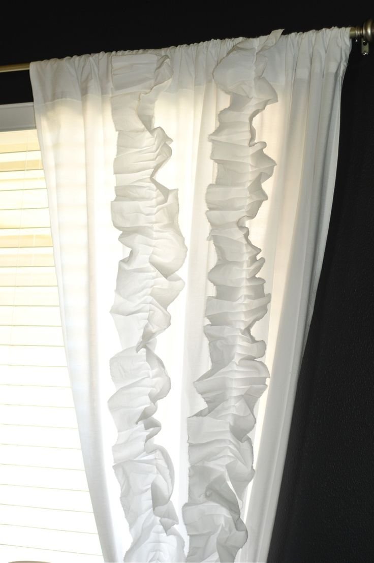 Гардины воланами по ширине